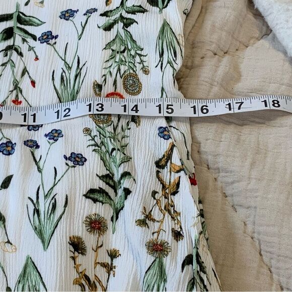 Rachel Ashwell Cottagecore Botanical Midi Dress V-neck Sleeveless Garden Style - Picture 9 of 15